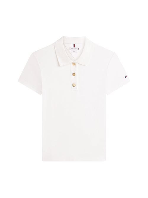 Polo slim fit con bottoni dorati Tommy Hilfiger | WW0WW49252YBL